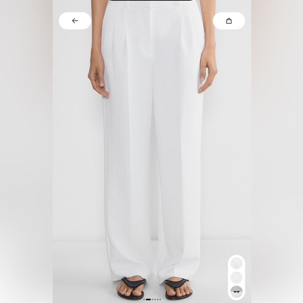 Effortless pants in white